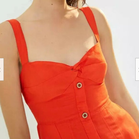 NWT Anthropologie Maeve Twist-Front Button Down Dress, Size S - Picture 2 of 5